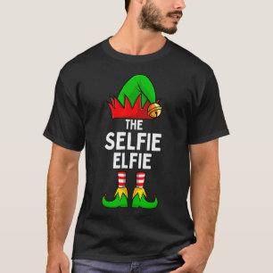 Camiseta Natal da Família Selfie Elfie Matching