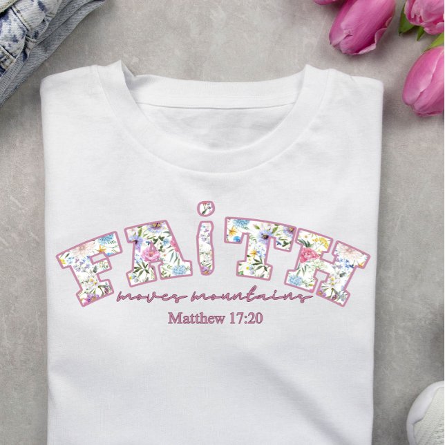 Camiseta Natal da fé cristã personalizada (Criador carregado)