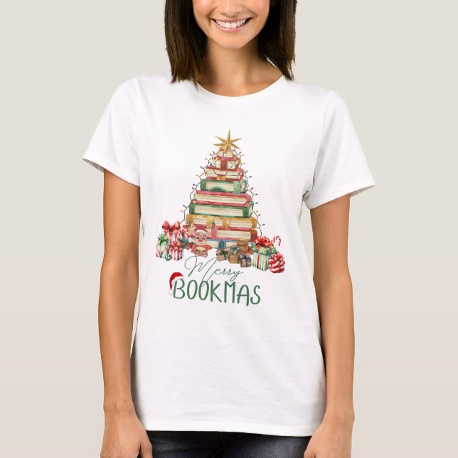 Camiseta Natal da Feliz do Livro (Frente)