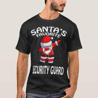 Camiseta Natal da Guarda de segurança favorita do Santas