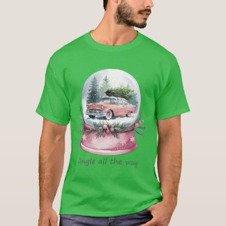 Camiseta Natal da neve Retro Feliz Vinho de Natal