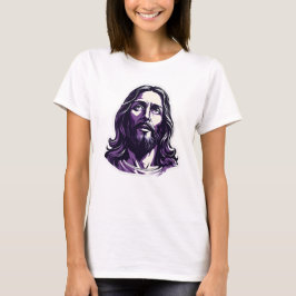 Camiseta Natal da Páscoa da Lavanda de Jesus Cristo