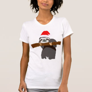 Camiseta Natal da preguiça