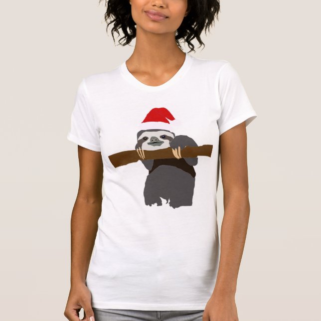 Camiseta Natal da preguiça (Frente)