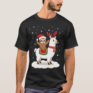 Camiseta Natal da Preguiça Alpaca