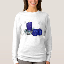 Camiseta Natal da Vela Azul