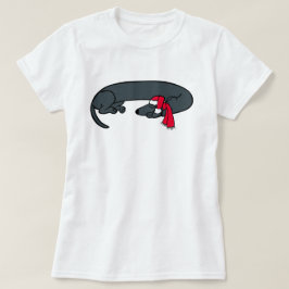 Camiseta Natal Dachshund Dormindo