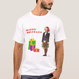 Camiseta Natal Dançarino das Terras Altas Escocesas