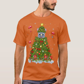 Camiseta Natal das Luzes Xmas Correspondendo à Família Engr