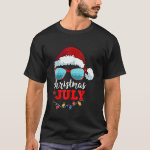 Camiseta Natal Das Mulheres Em Julho Sumário De Óculos De S
