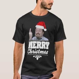 Camiseta Natal David Brent Ricky Gervais Funny &x27;On