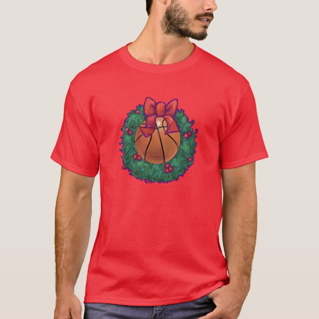 Camiseta Natal de basquetebol (Frente)