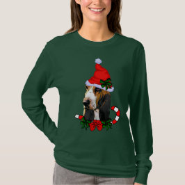 Camiseta Natal de Basset Hound