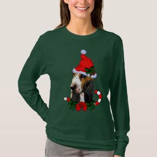 Camiseta Natal de Basset Hound