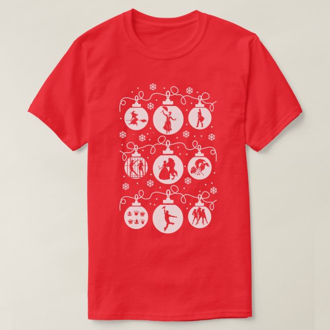 Camiseta Natal de Broadway (Frente do Design)