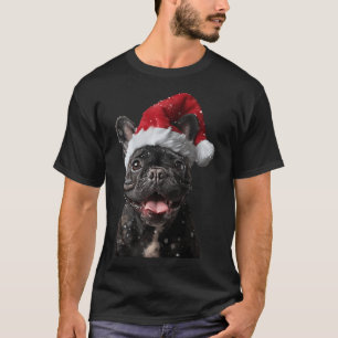Camiseta Natal de Bulldog Francês para Homens Mulheres Cria
