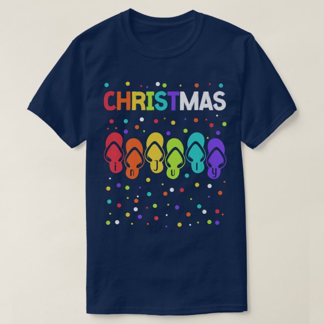 Camiseta Natal de casado em julho Feliz Natal em julho Pr (Frente do Design)