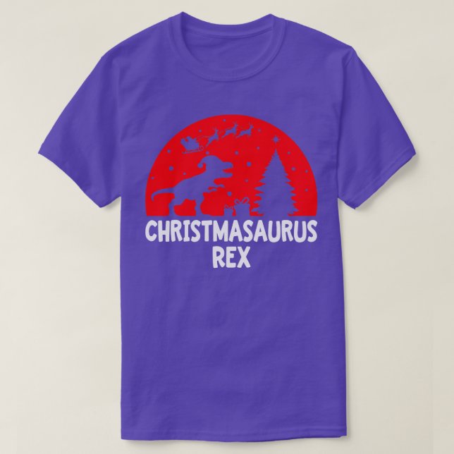 Camiseta Natal De Christmasaurus Rex No Natal Para O T Rex  (Frente do Design)