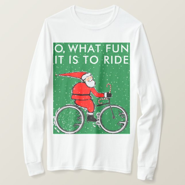 Camiseta Natal de Ciclismo (Frente do Design)