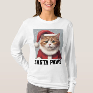 Camiseta NATAL DE GATO, T-Shirt ENGRAÇADO DE PAPAIS NOEIS P