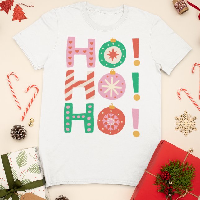 Camiseta Natal De Ho Desenhado À Mão (Criador carregado)