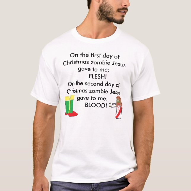 Camiseta Natal de Jesus do zombi (Frente)