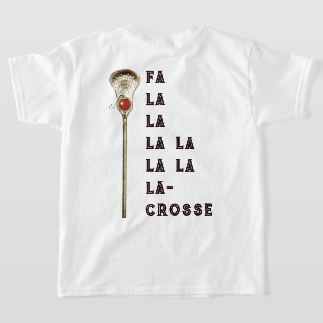 Camiseta Natal de Lacrosse (Postura das costas)