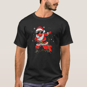 Camiseta Natal de máscaras de Papais noeis Africanos Americ