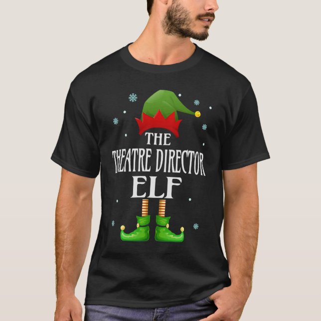 Camiseta Natal de Matança de Famílias Elf Xmas Diretor de T (Frente)