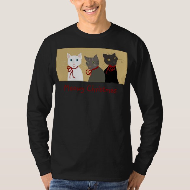 Camiseta Natal de Meowy (Frente)
