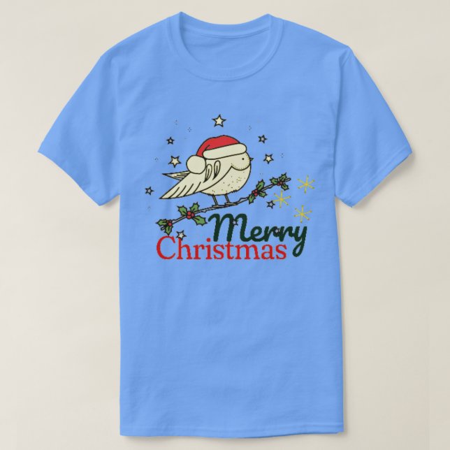 CAMISETA NATAL DE NATAL DO ESTILO DE VINTAGEM (Frente do Design)