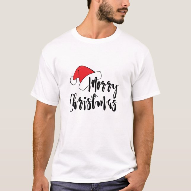 Camiseta Natal de Natal Dotado no Ano Novo (Frente)