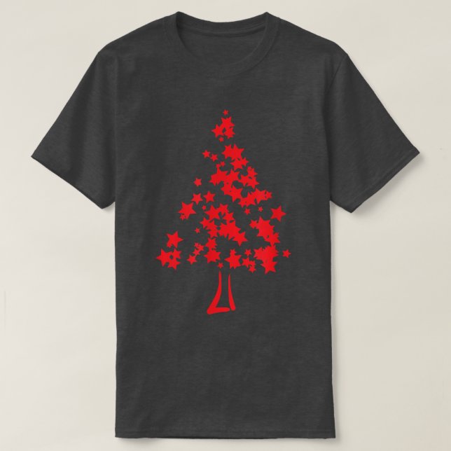 CAMISETA NATAL DE NATAL VERMELHO DE NATAL DE MERRY FELIZMEN (Frente do Design)