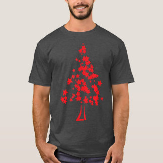 CAMISETA NATAL DE NATAL VERMELHO DE NATAL DE MERRY FELIZMEN