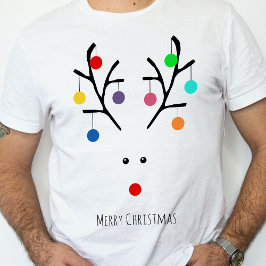 Camiseta Natal de Rebelde Whimsical de Férias Modernas