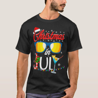 Camiseta Natal De Santa Hat No Verão Em Julho (3)