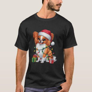 Camiseta Natal de Santa Hat Papillon