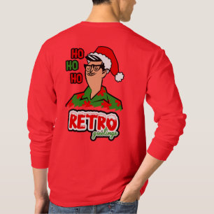 Camiseta Natal de saudações retrorreflectoras