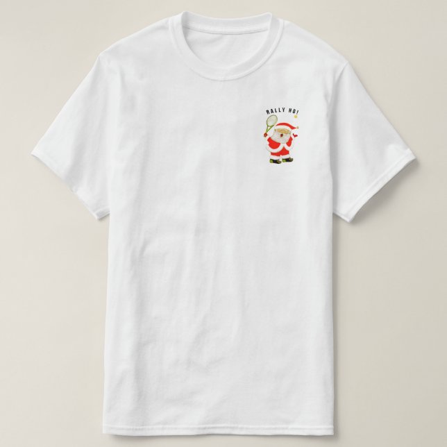 Camiseta Natal de Tênis (Frente do Design)