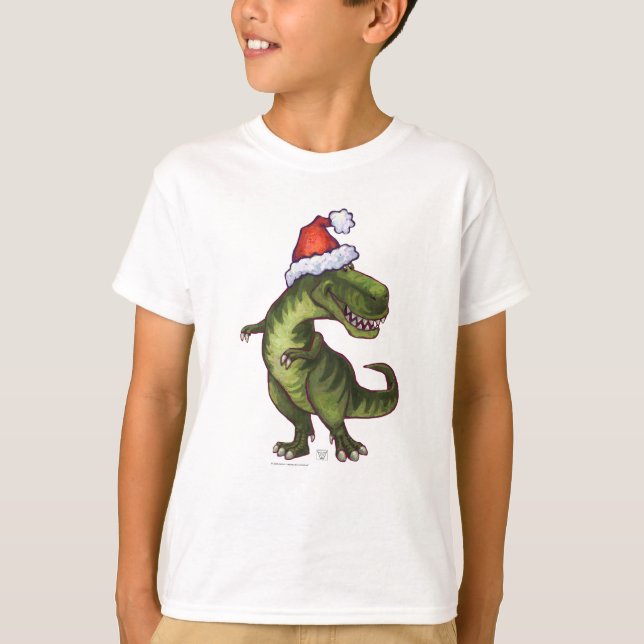 Camiseta Natal de TRex (Frente)