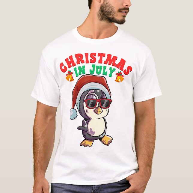 Camiseta Natal De Verão Em Julho (Frente)