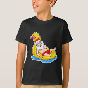 Camiseta Natal de Verão Em Julho Santa Tropical No Su da Pi