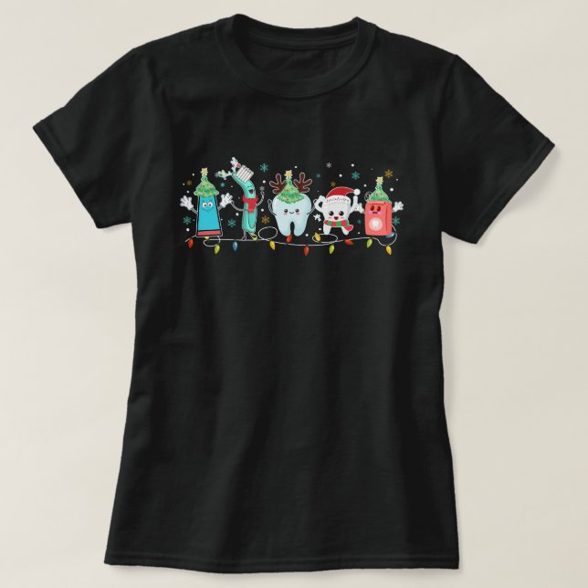 Camiseta natal dentário (Frente do Design)