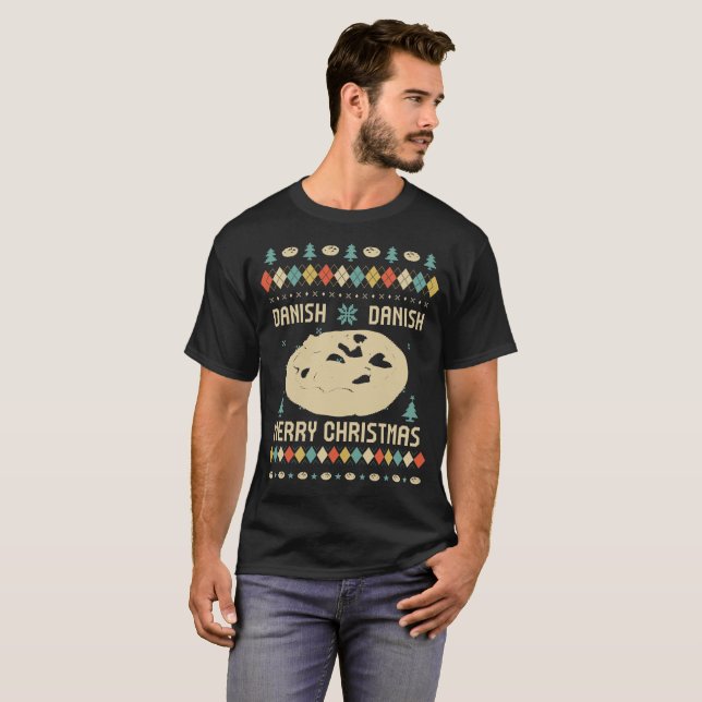 Camiseta Natal dinamarquês (Frente Completa)