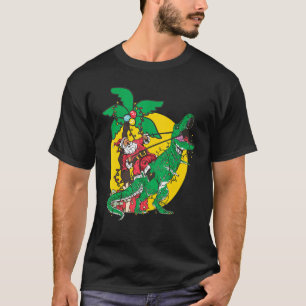 Camiseta Natal Dinossauro Santasaurus Rex Holiday Xmas PJ