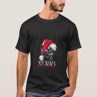 Camiseta Natal divertido das mulheres Labrador Retriever Pa