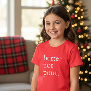 Camiseta Natal Divertido Melhor Não Fazer Cara Feia Simples