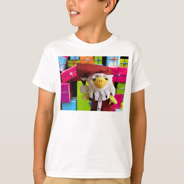 Camiseta Natal Divertido para Crianças (Frente)