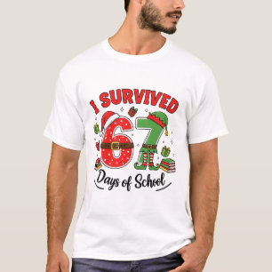 Camiseta Natal Divertido Professor Papai Noel Sobrevivi 67