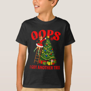 Camiseta Natal Divertido Retro Oops Eu Tenho Outra Árvore P